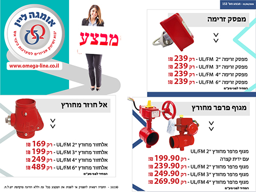 מפסקי זרימה אל חוזר ומגוף פרפר מחורץ 